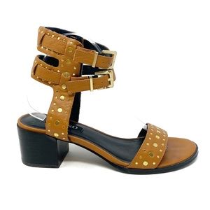 Senso | Studded Leather Block Heel Gladiator Sandal Size 39